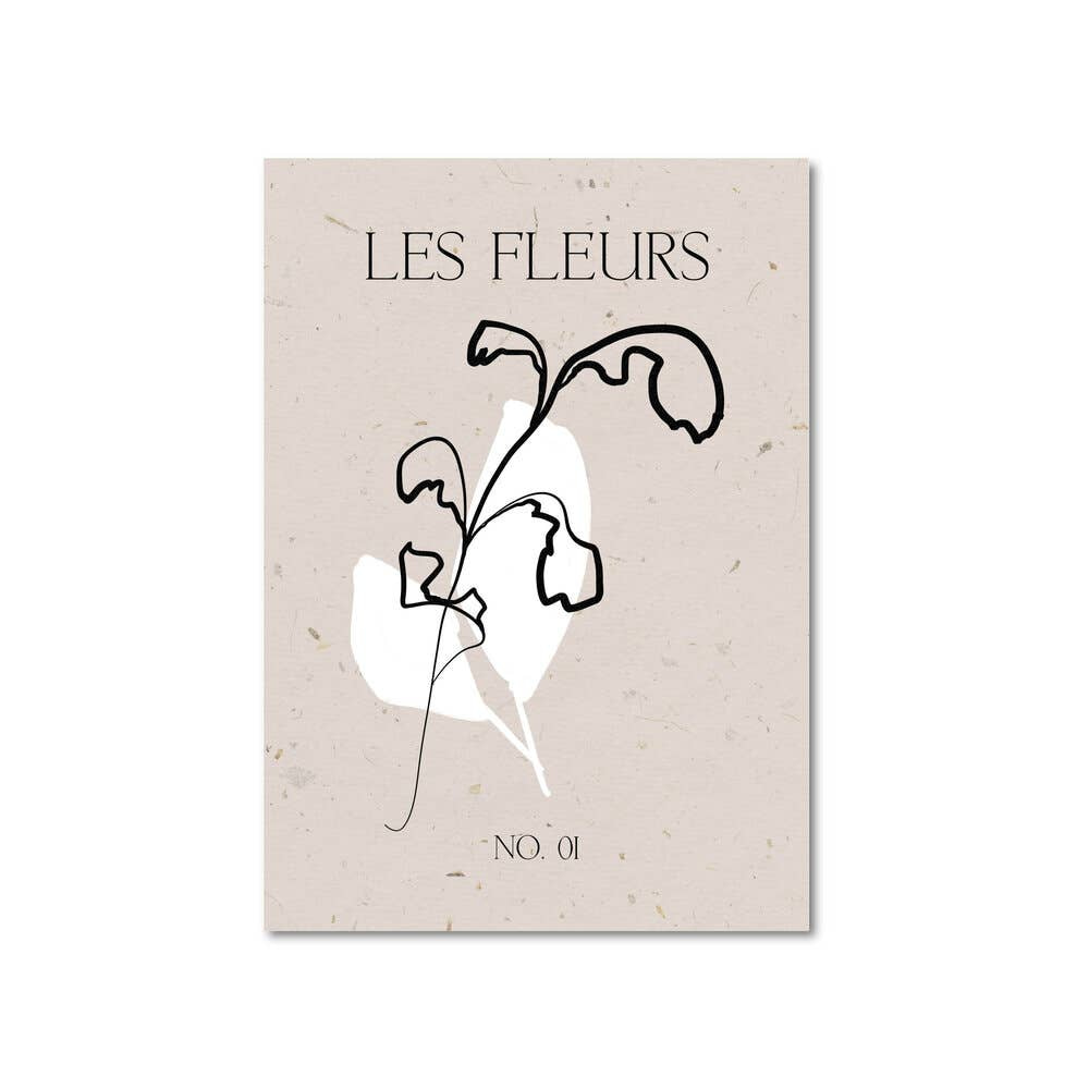 les fleurs - poster