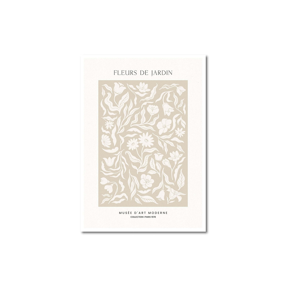 fleurs de jardin - poster