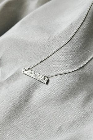 Textured Bar Necklace