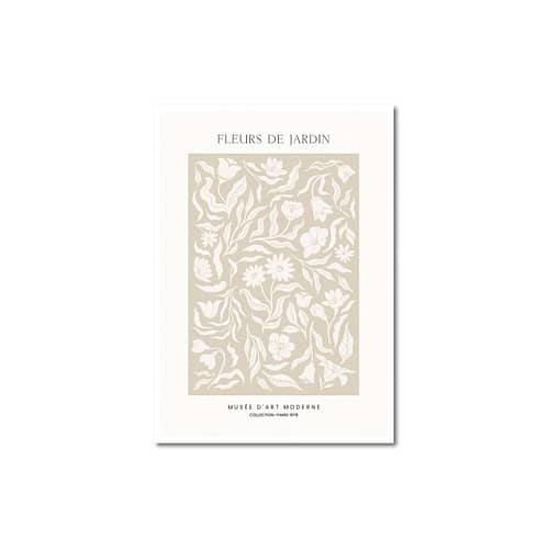 fleurs de jardin - poster