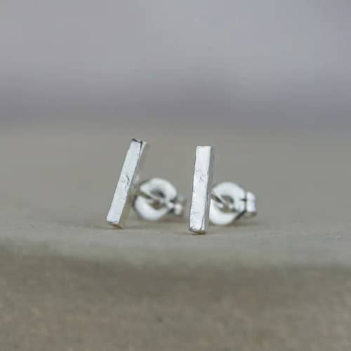 Sterling Silver Mini Stick Studs