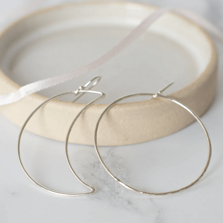 Sterling Silver Sun and Moon Mismatch Earrings