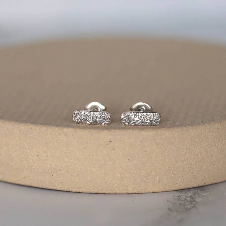Sterling Silver Textured Studs - Capsule