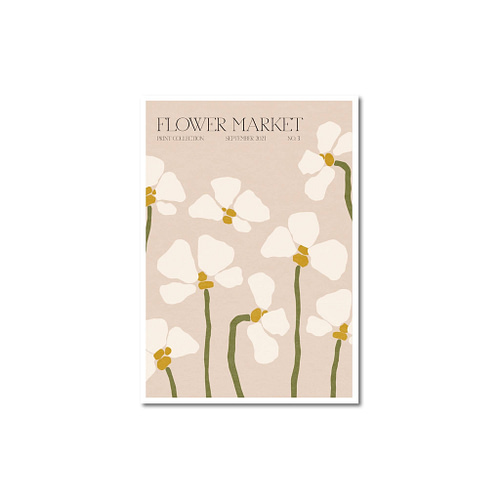 flower market - poster