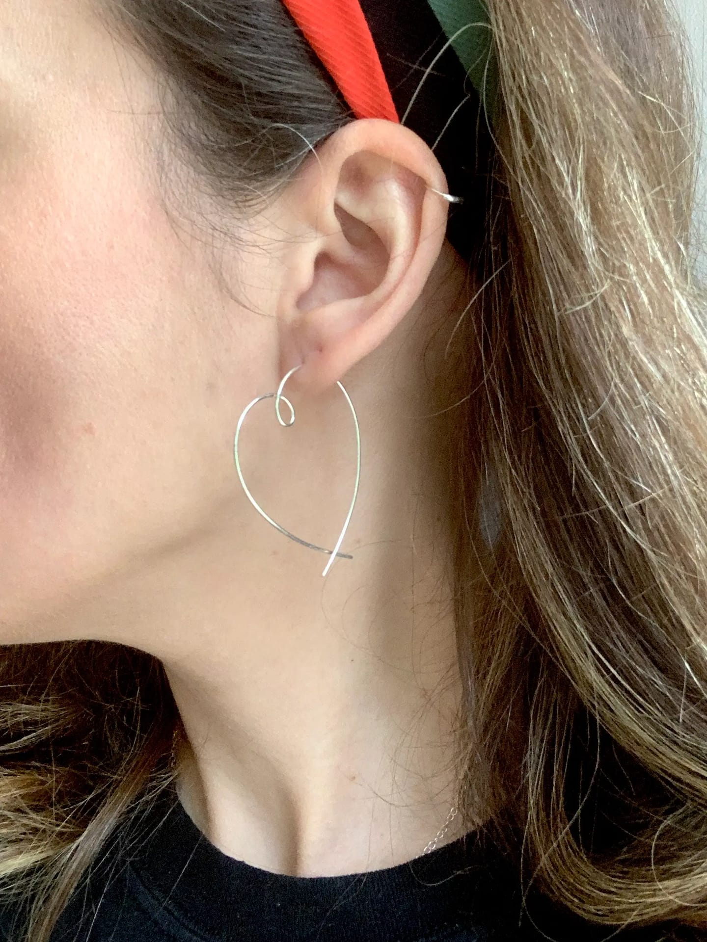 Hoop deals threader earrings